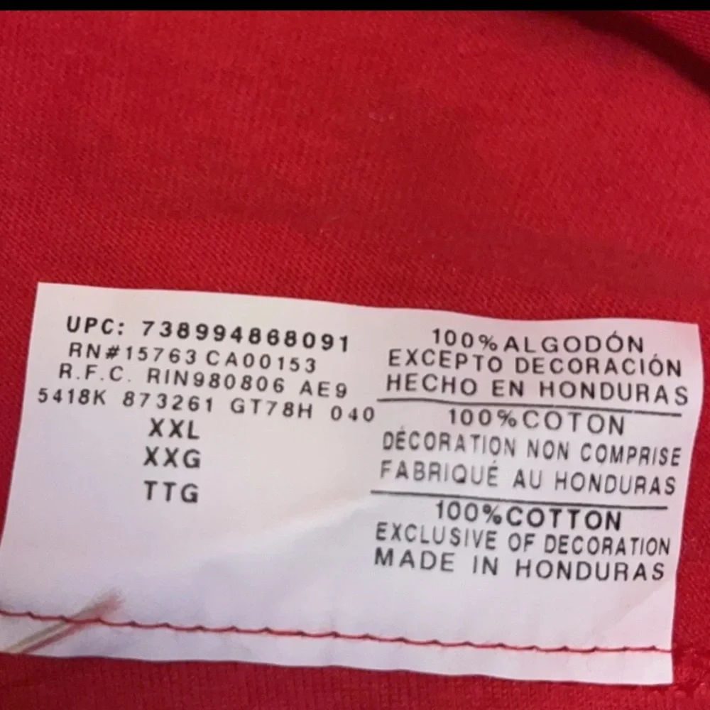 CHAMPION OUTFIT Red Crew Neck LS Top & Blue Windbreaker W/Pocket Zip Cuff Jogger